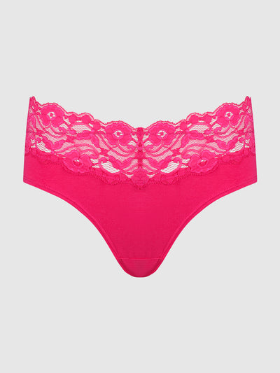 Bridget Cotton & Lace Hipster - Frederick's of Hollywood