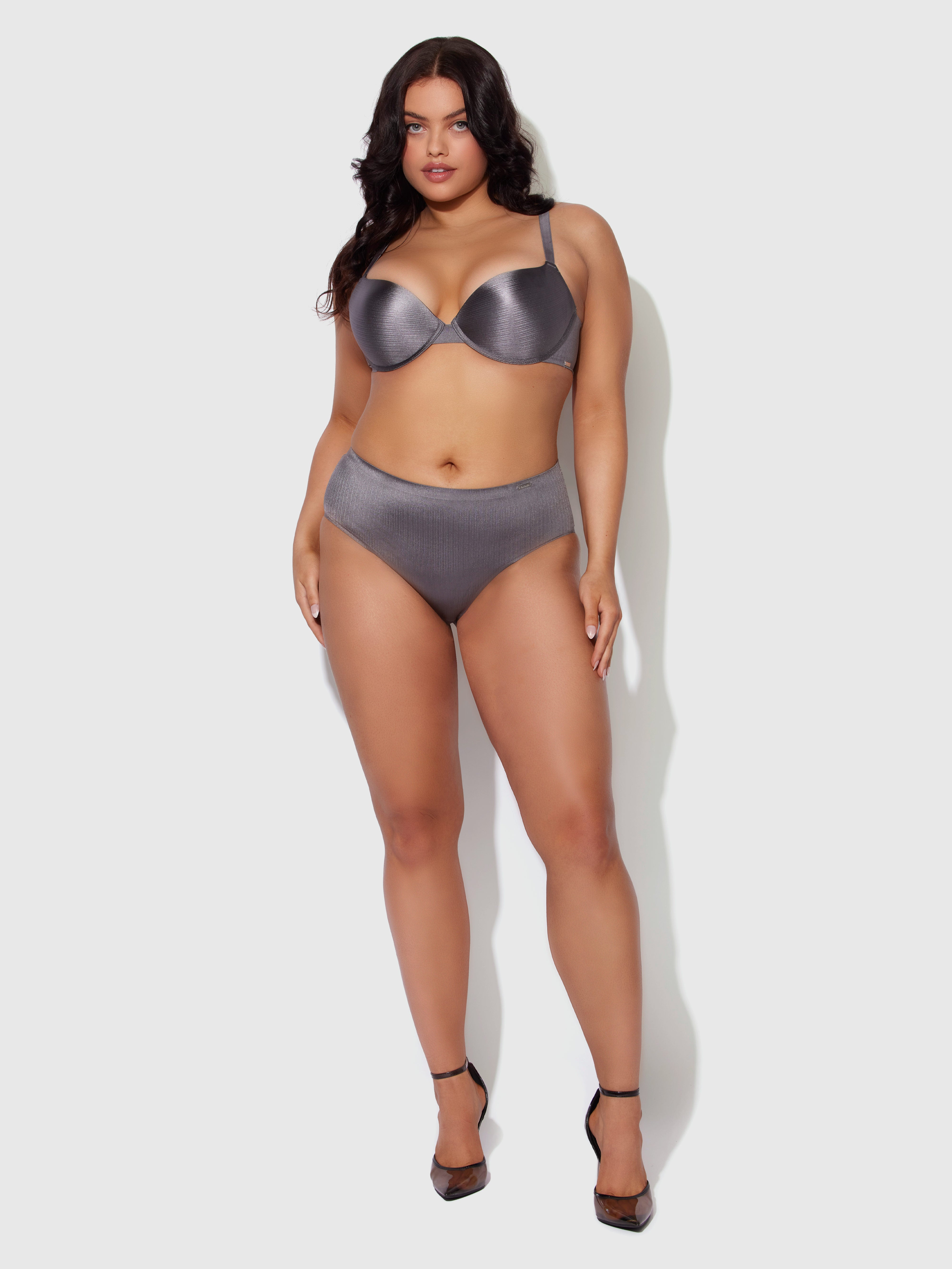 Mira Shimmer Micro Laser Bonded Hipster - Frederick's of Hollywood