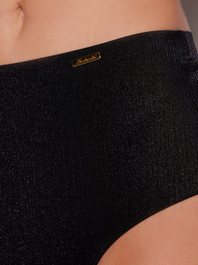 Mira Shimmer Micro Laser Bonded High-Waist - Frederick's of Hollywood