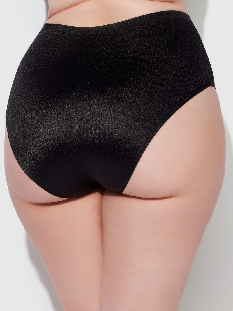 Mira Shimmer Micro Laser Bonded High-Waist - Frederick's of Hollywood