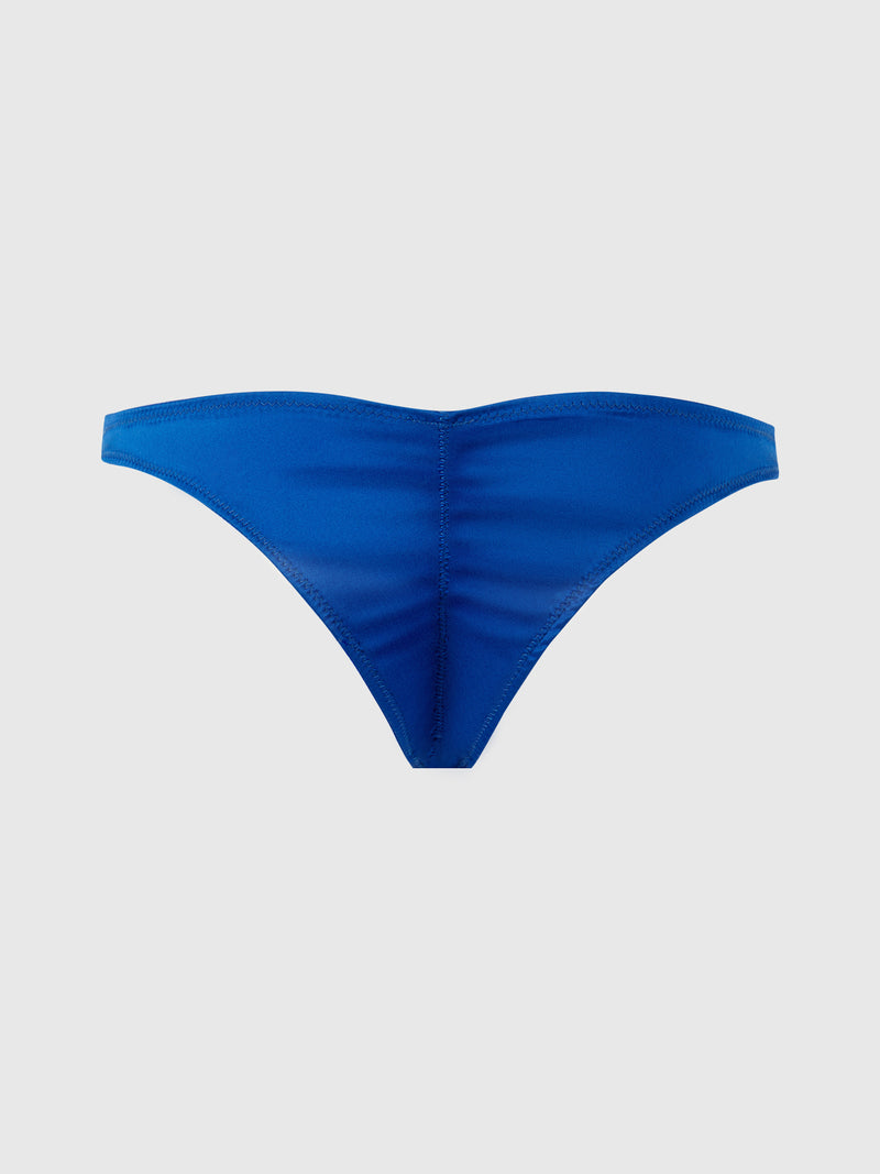 Petra Crotchless Satin Tanga - Frederick's of Hollywood