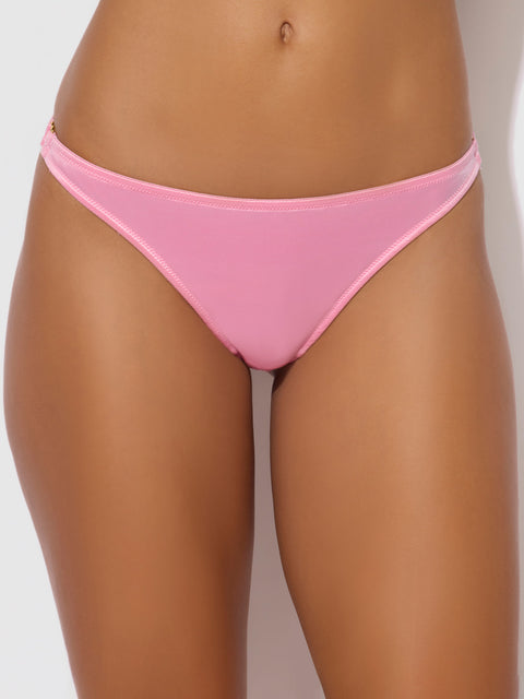 Rising Star Liquid Satin Crotchless Tanga - Frederick's of Hollywood