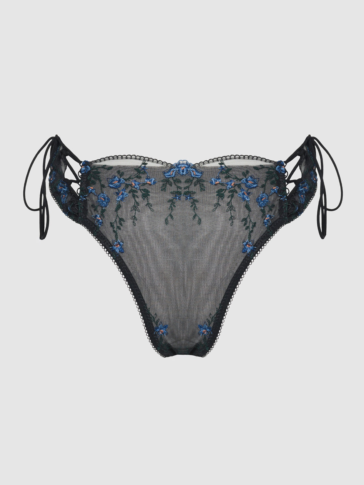 Harlow Embroidered Mesh Hipster - Frederick's of Hollywood