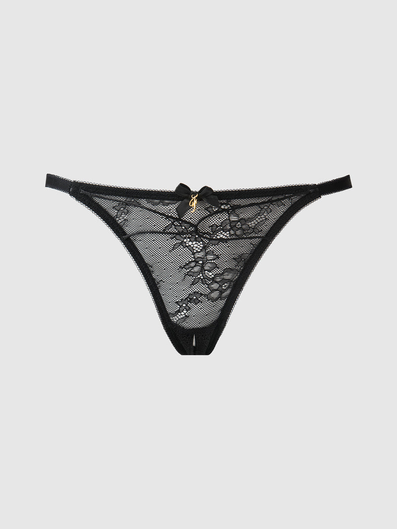 Luella Lace Crotchless Bikini - Frederick's Of Hollywood