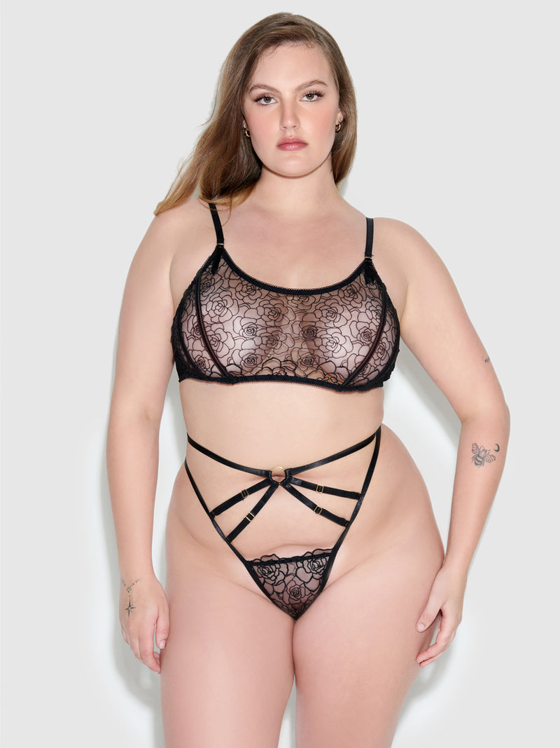 Melrose Backless High-Waist Bikini - Frederick's of Hollywood