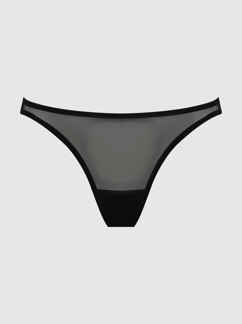 Maeve Chain & Lace Cage Back Hipster - Frederick's of Hollywood