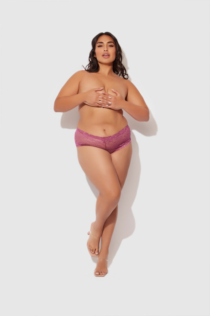Kirsten Lace Cheeky - Violet