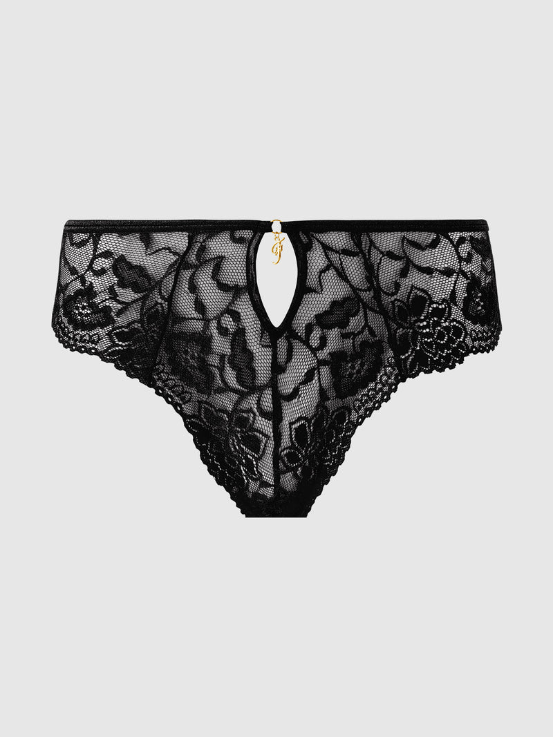 Vivian Lace Keyhole Front Cheeky - Frederick's Of Hollywood