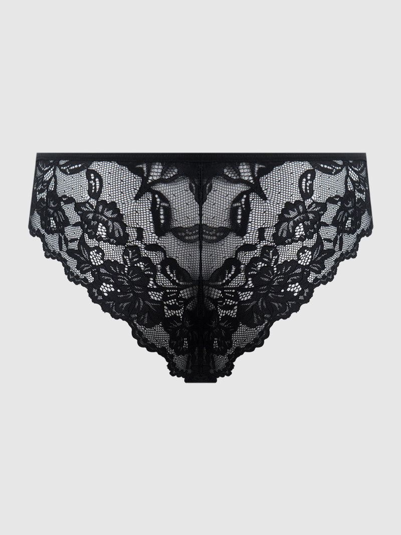 Mabel Lace Up Front Tanga - Frederick's of Hollywood