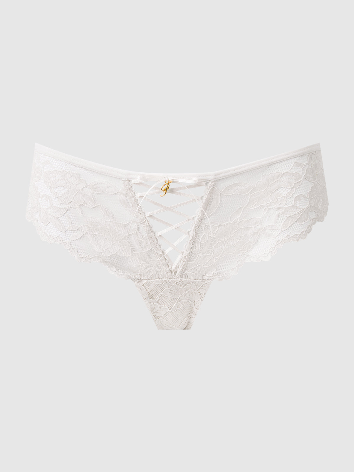 Mabel Lace Up Front Tanga - Fredericks of Hollywood