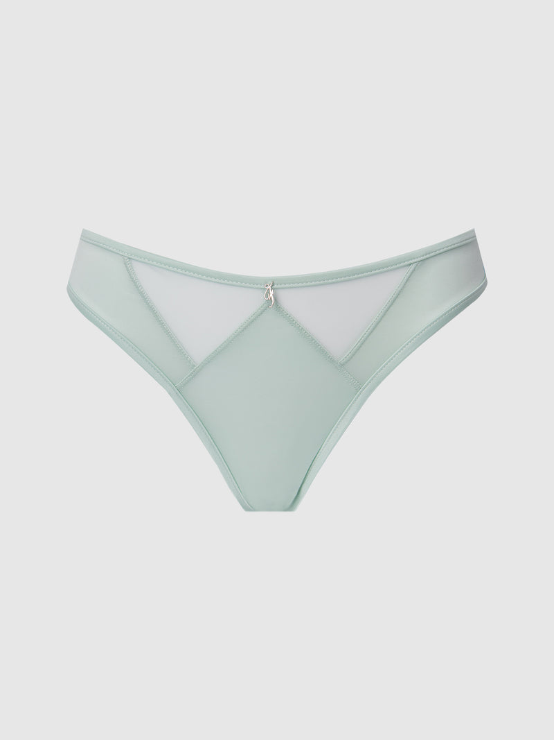 Neev Oil Slick & Mesh Tanga - Fredericks of Hollywood
