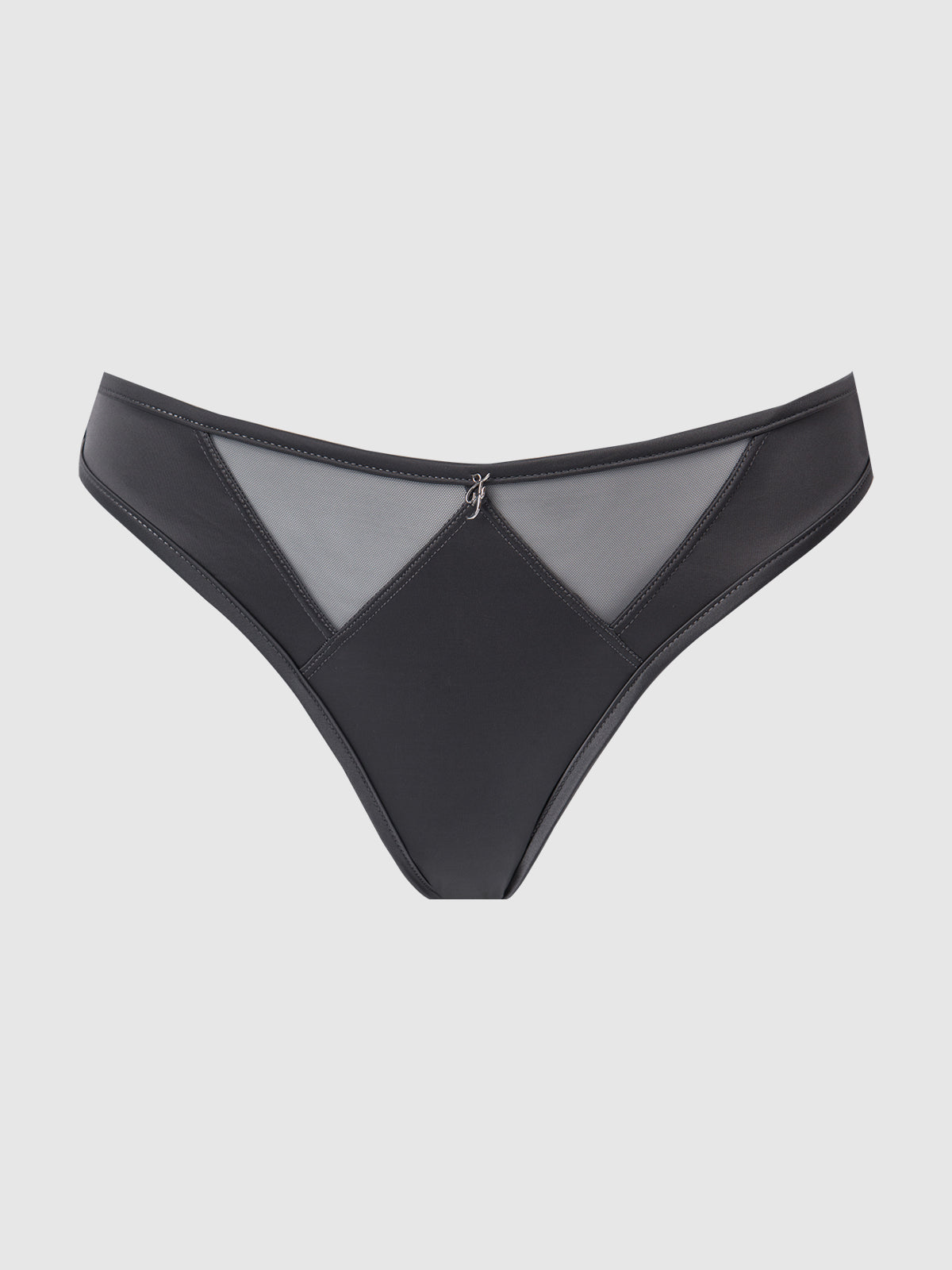 Neev Oil Slick & Mesh Tanga - Fredericks of Hollywood