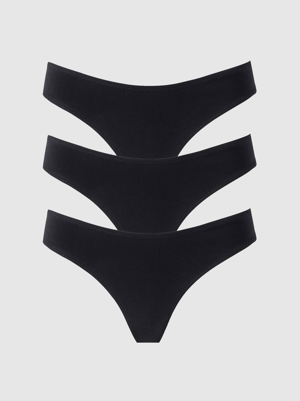 Bailey Stretch Cotton Tanga 3 Pack - Frederick's Of Hollywood