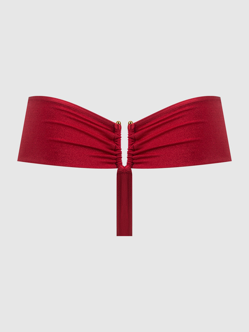 Pia Shine Mesh Open Hardware Thong - Frederick's Of Hollywood
