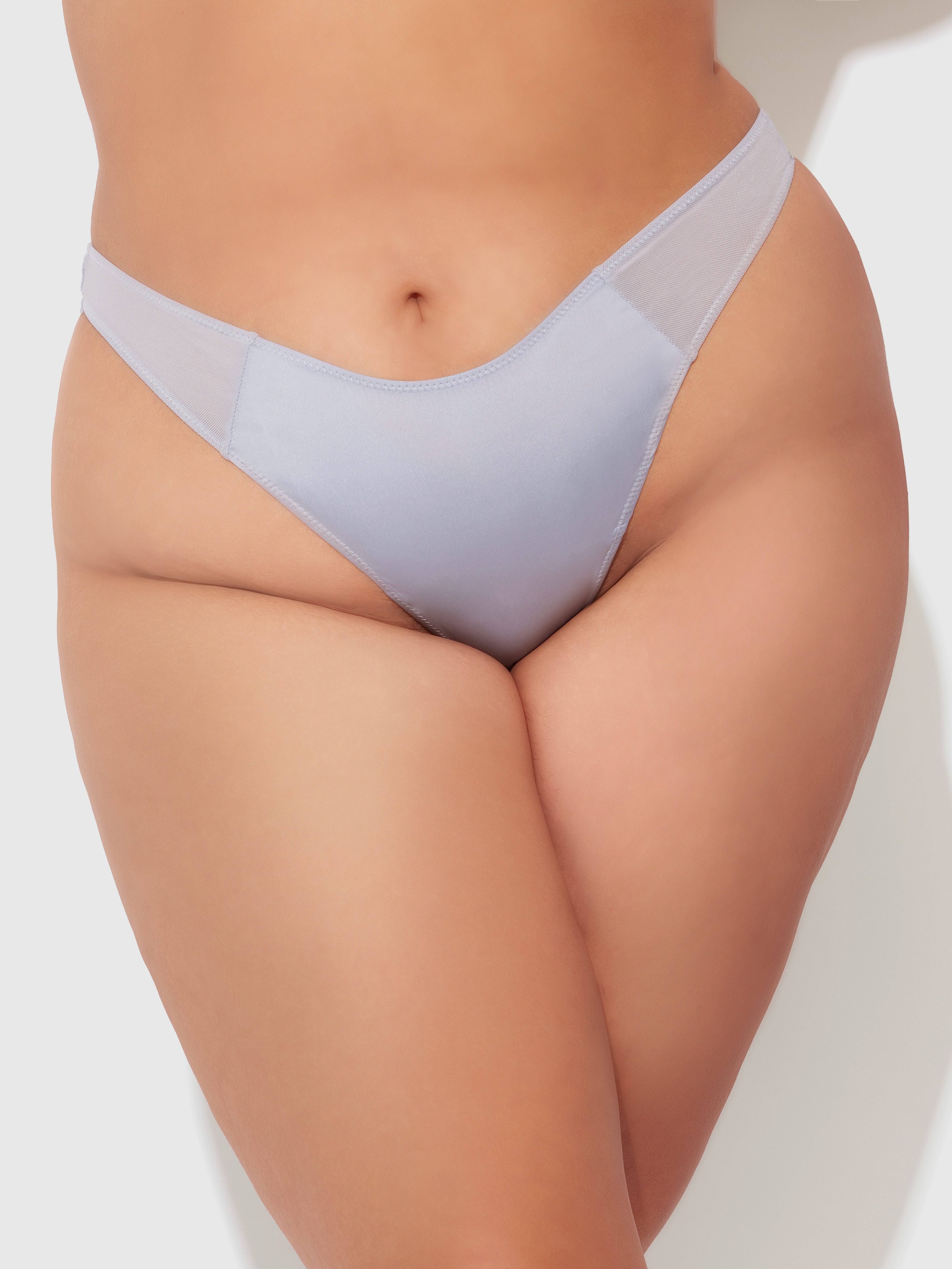 Serenity Lace & Satin Backless Bikini - Frederick's of Hollywood
