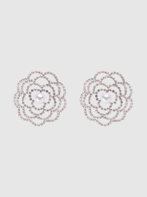 Rhinestone & Pearl Floral Pasties - Frederick's of Hollywood