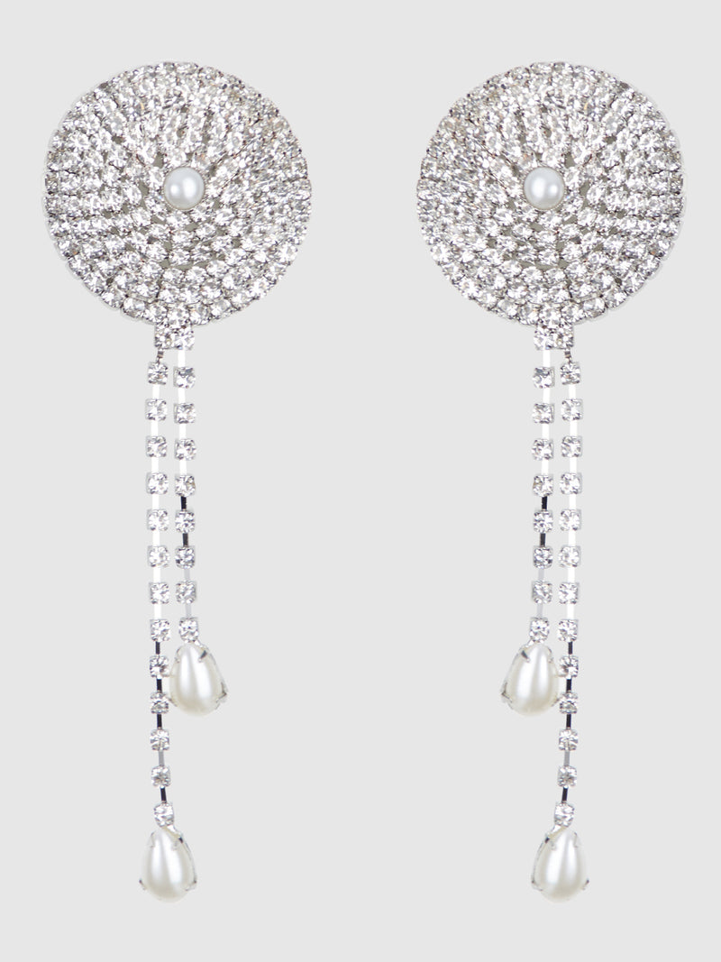 Ziggy Pearl & Chain Draped Pasties - Frederick's of Hollywood