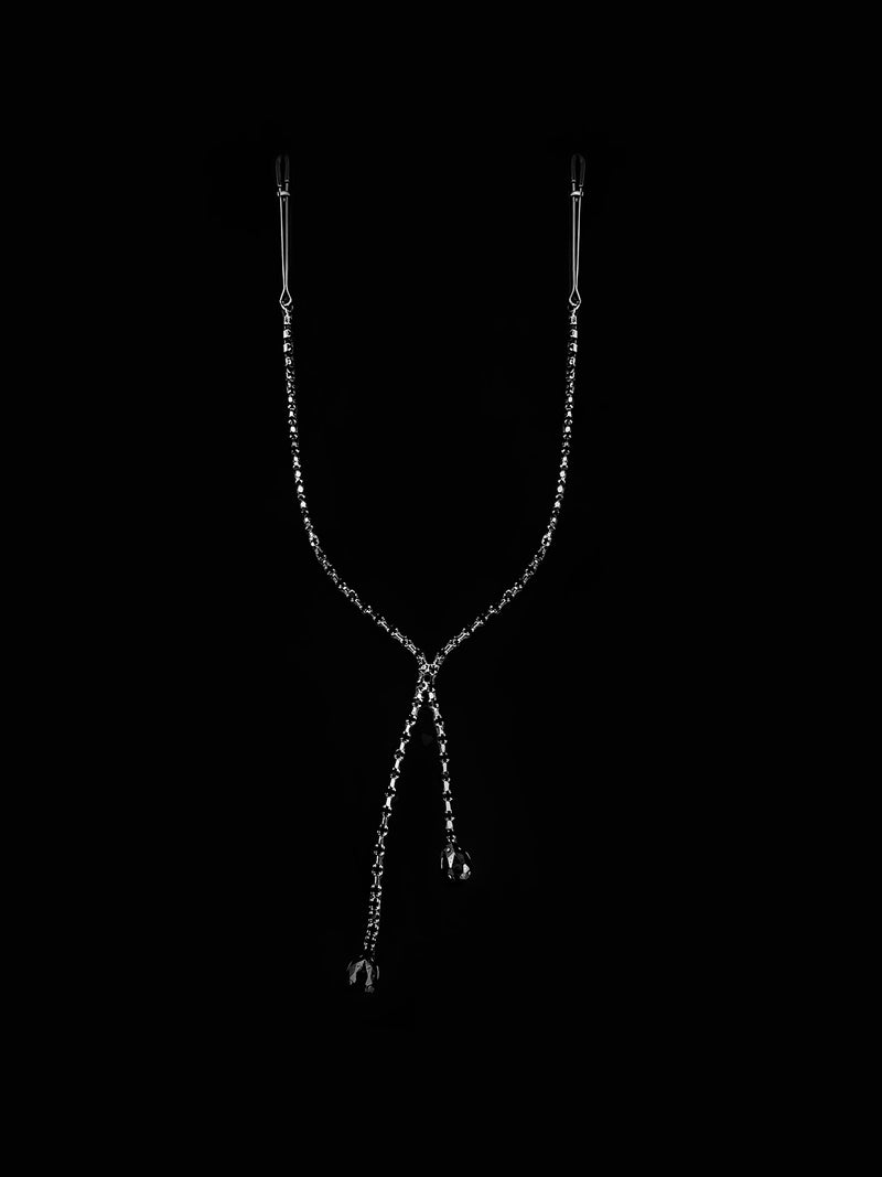 Ziggy Rhinestone Dangle Nipple Clamp - Frederick's of Hollywood