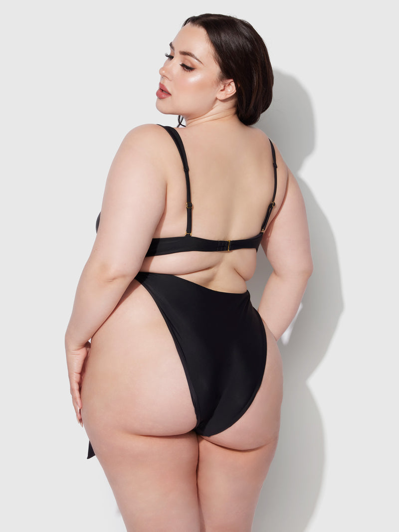 Rising Star Chain Swim One Piece - Frederick's of Hollywood