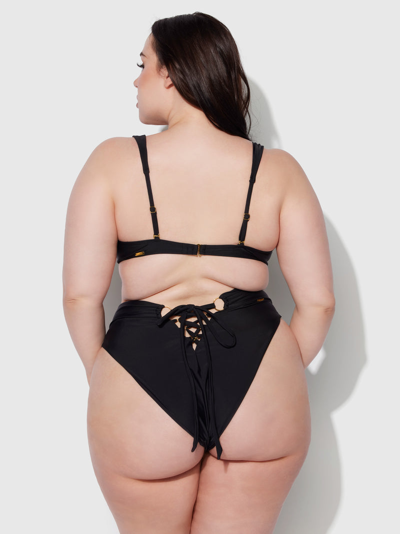 Rising Star Chain Push Up Swim Top - Frederick's of Hollywood