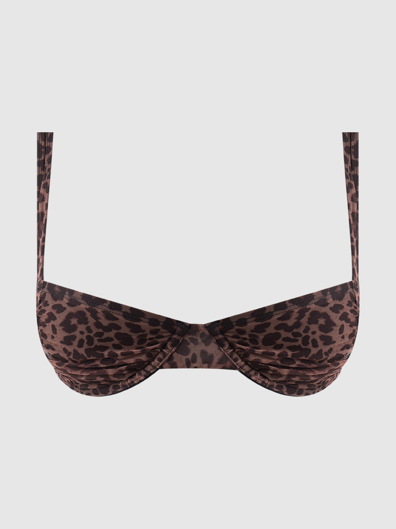 Alanza Crossback Underwire Swim Top - Frederick's of Hollywood