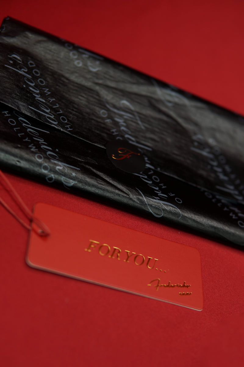 Medium Satin Gift Pouch With Tissue & Tag - Frederick's of Hollywood