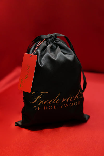 Medium Satin Gift Pouch With Tissue & Tag - Frederick's of Hollywood