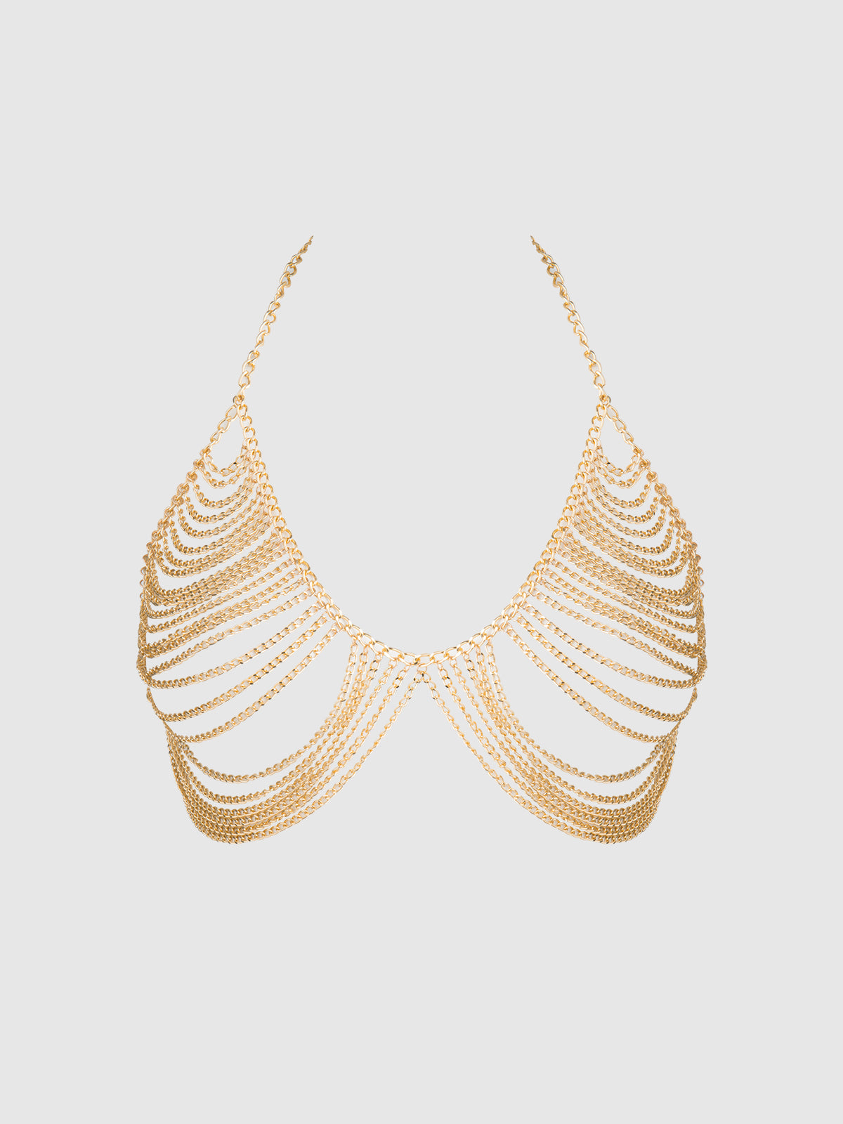 Chain Drape Halter Bralette - Frederick's of Hollywood