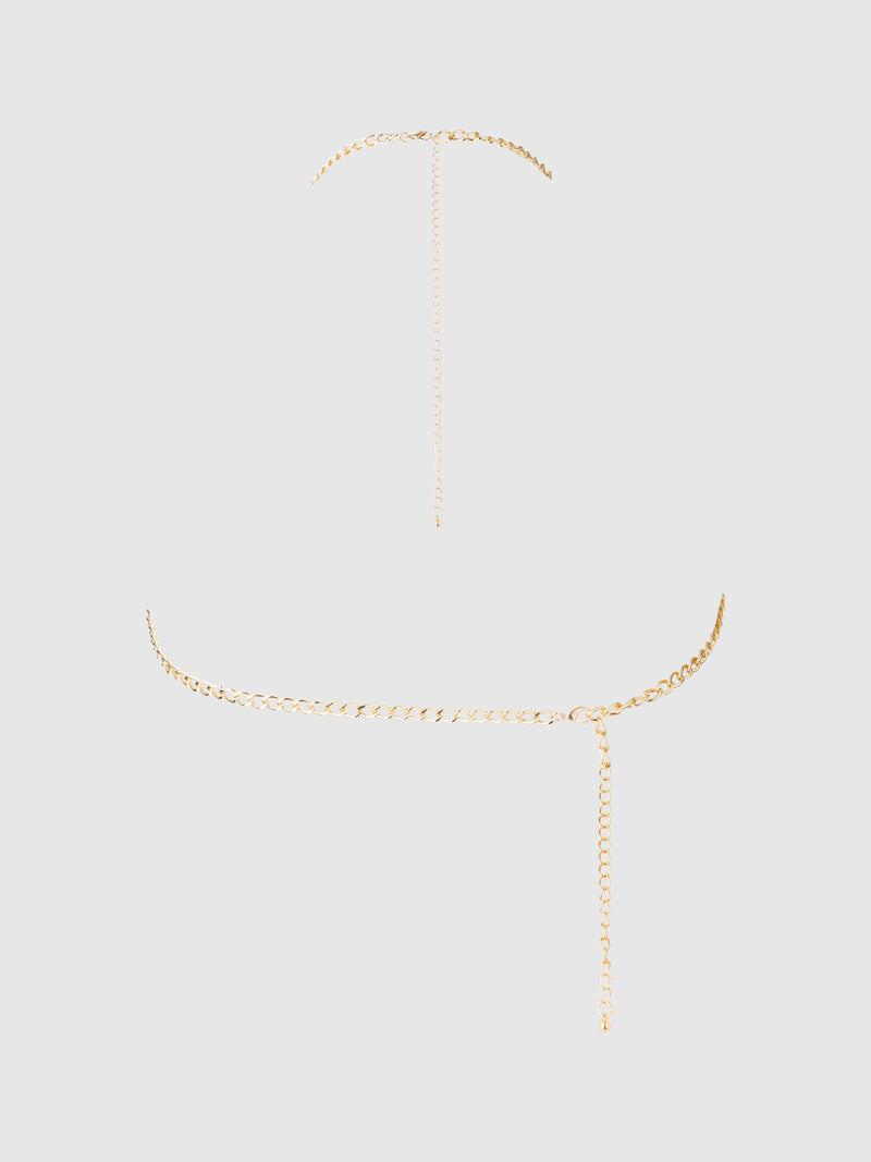 Chain Drape Halter Bralette - Frederick's of Hollywood