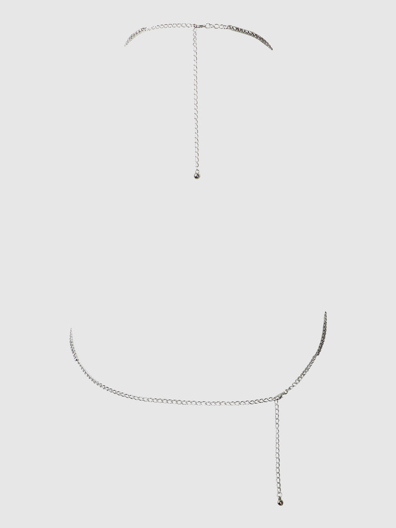 Ziggy Rhinestone Swirl Knot Bralette - Frederick's of Hollywood