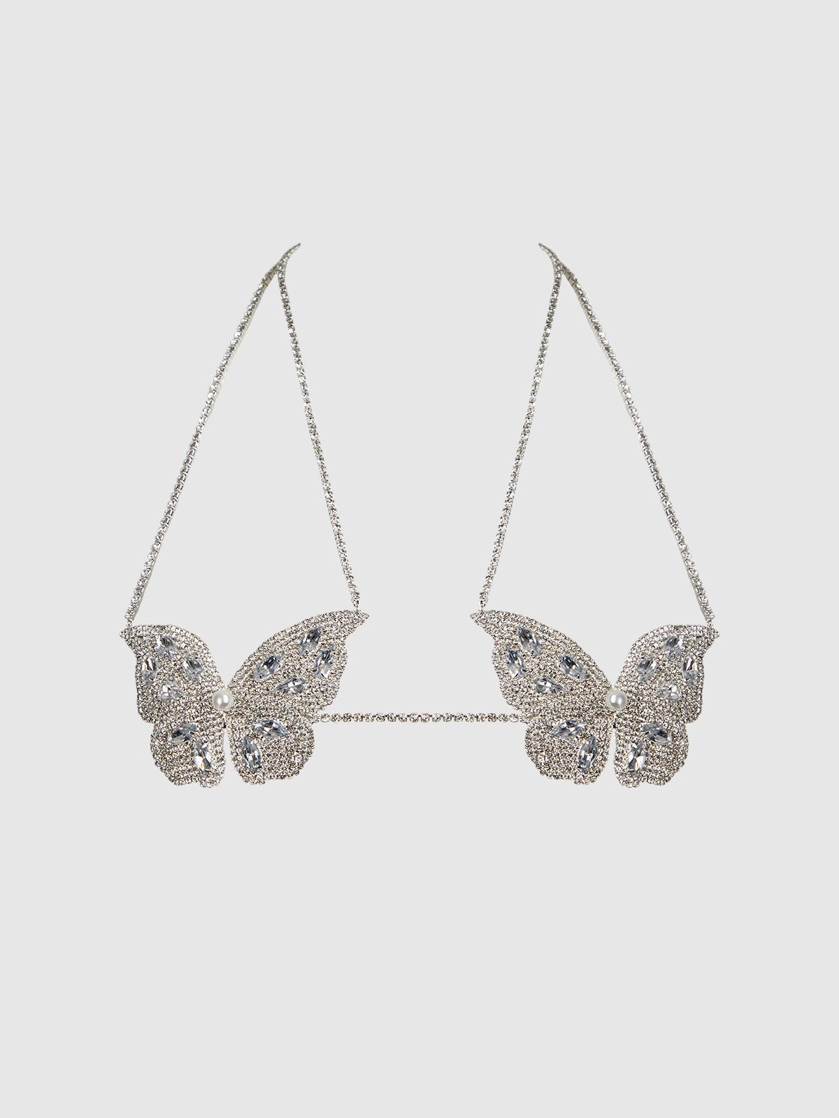 Ziggy Rhinestone & Pearl Butterfly Bralette - Frederick's of Hollywood