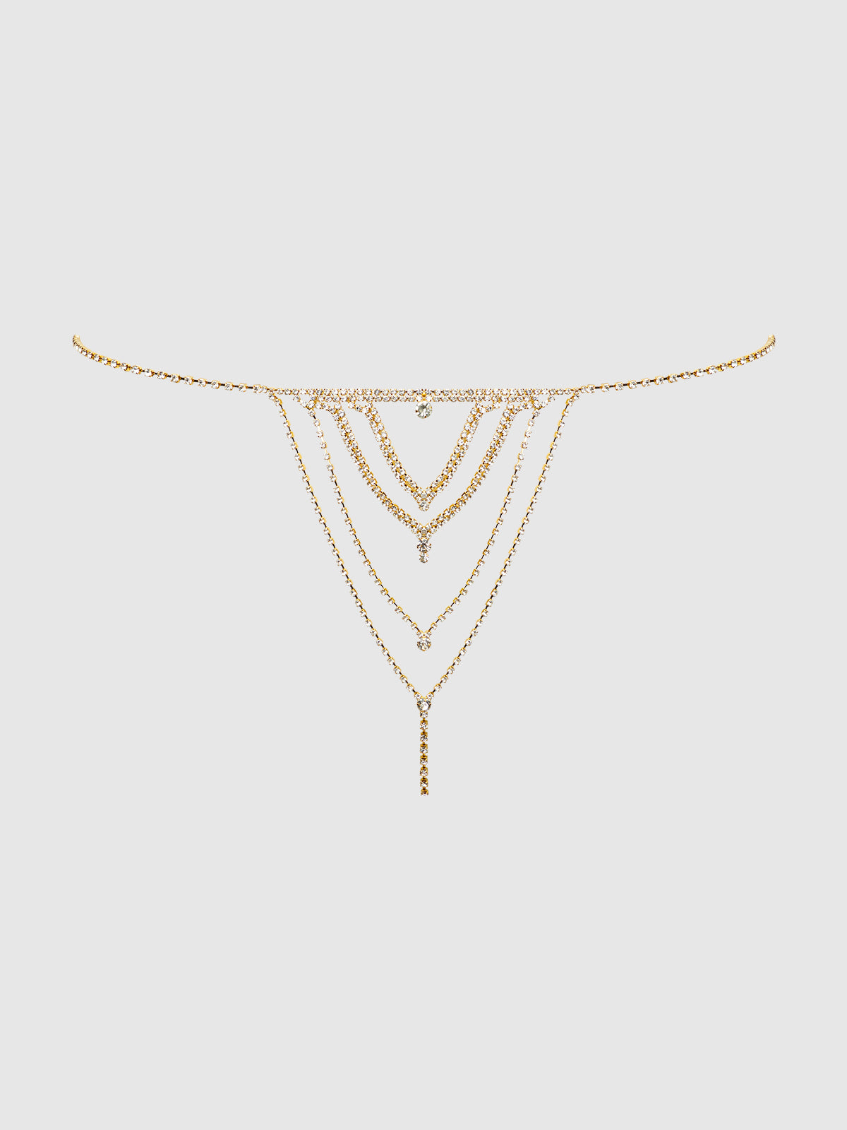 Ziggy Rhinestone V-Front Panty - Frederick's of Hollywood
