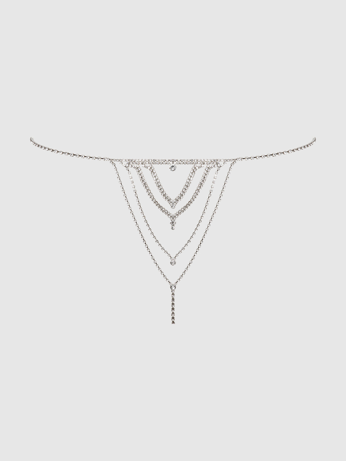 Ziggy Rhinestone V-Front Panty - Frederick's of Hollywood