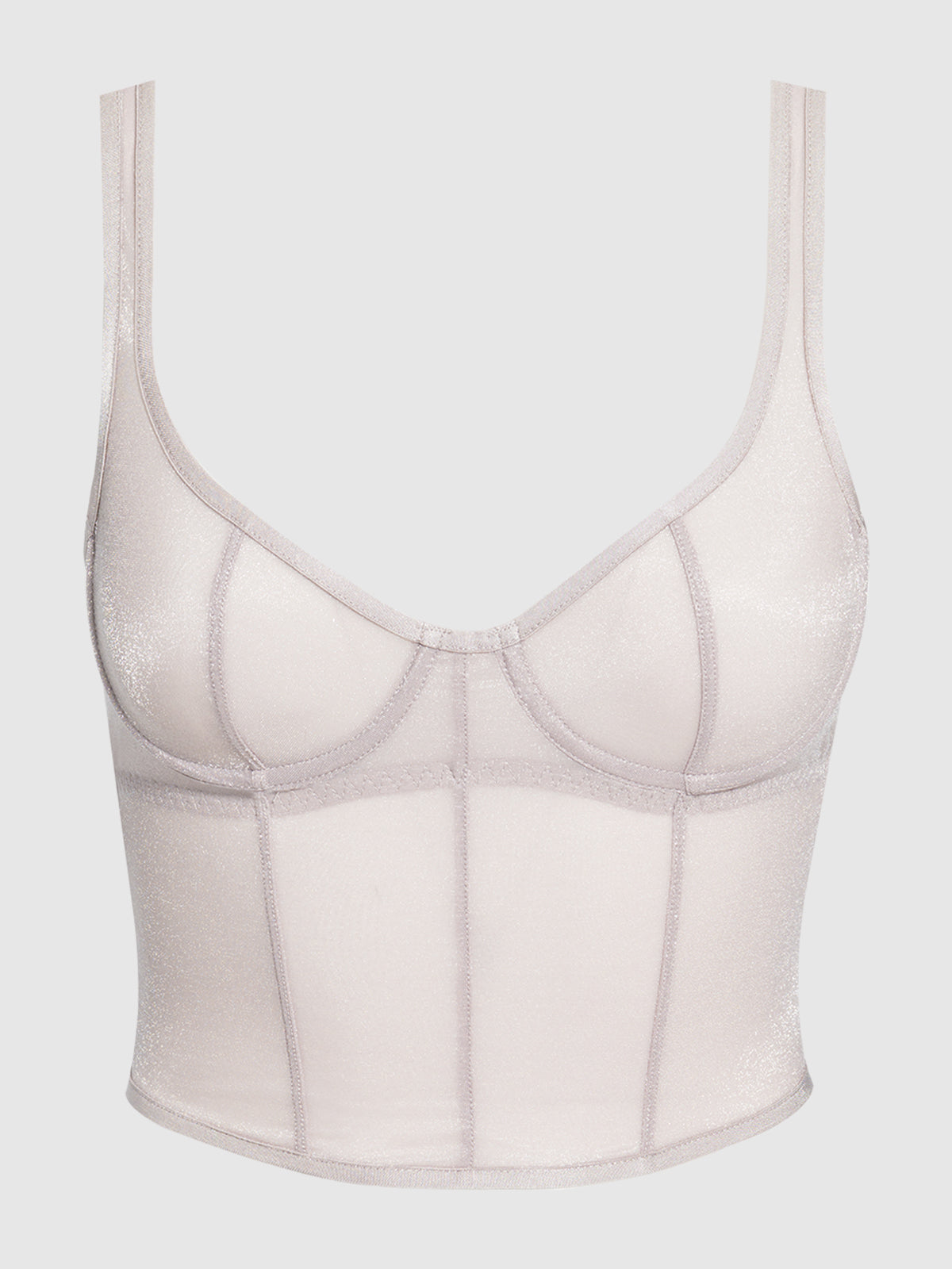 Pia Unlined Underwire Mesh Bustier