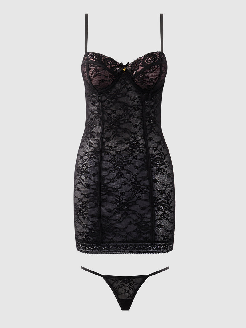 Desiree Lace Chemise - Fredericks of Hollywood