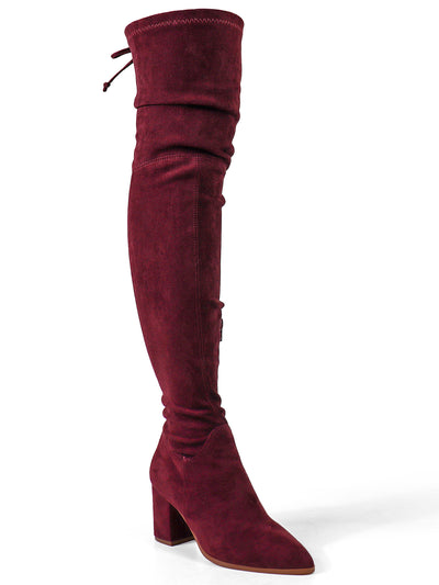 Becky Stretchy Thigh High Boots - Frederick's of Hollywood