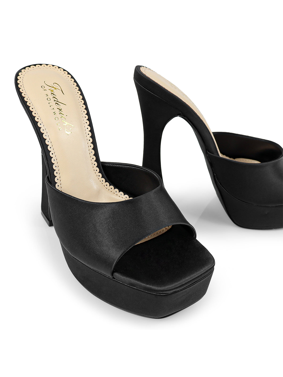 Elaina Platform Mule Heel - Black