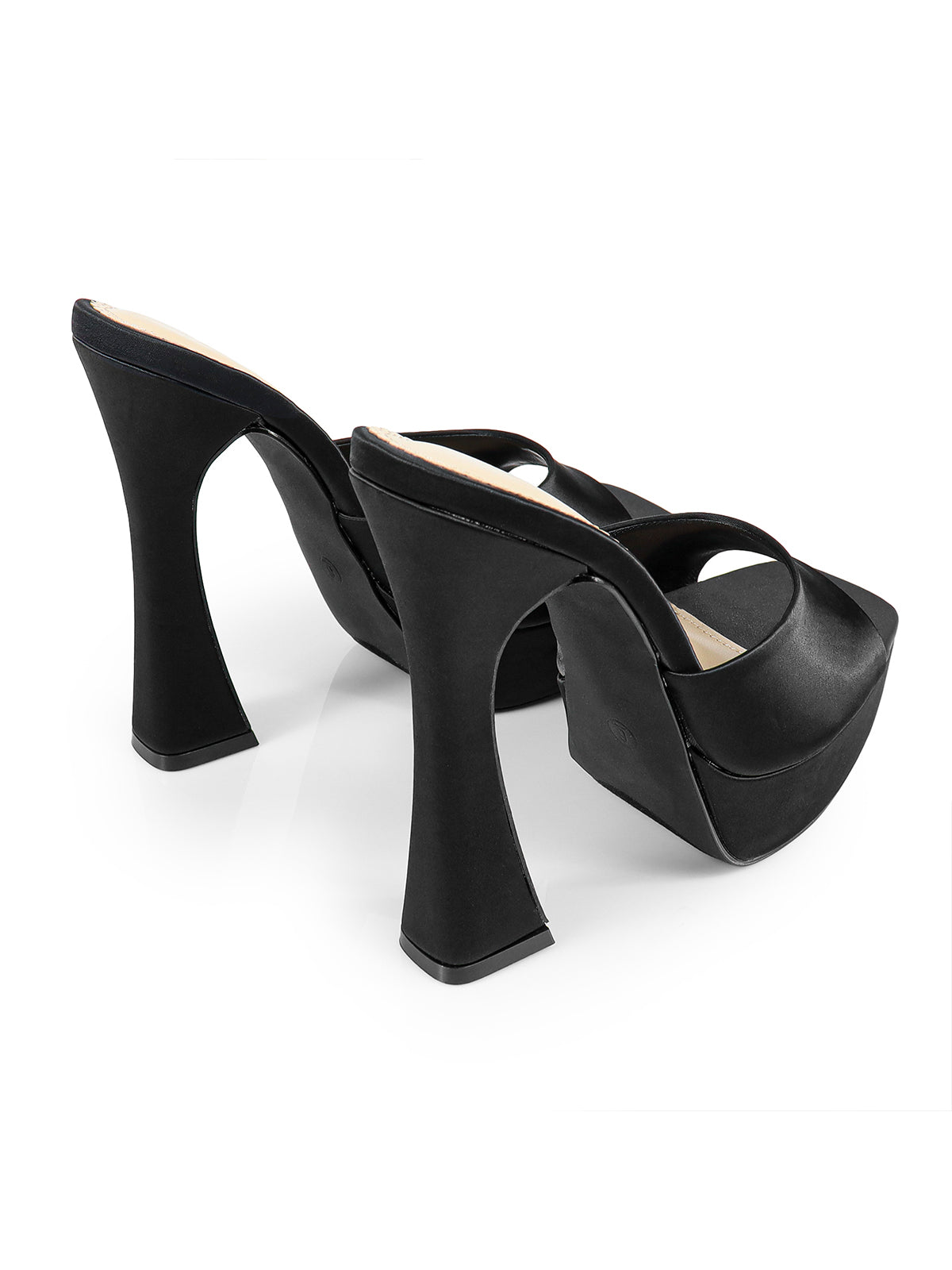 Elaina Platform Mule Heel - Black