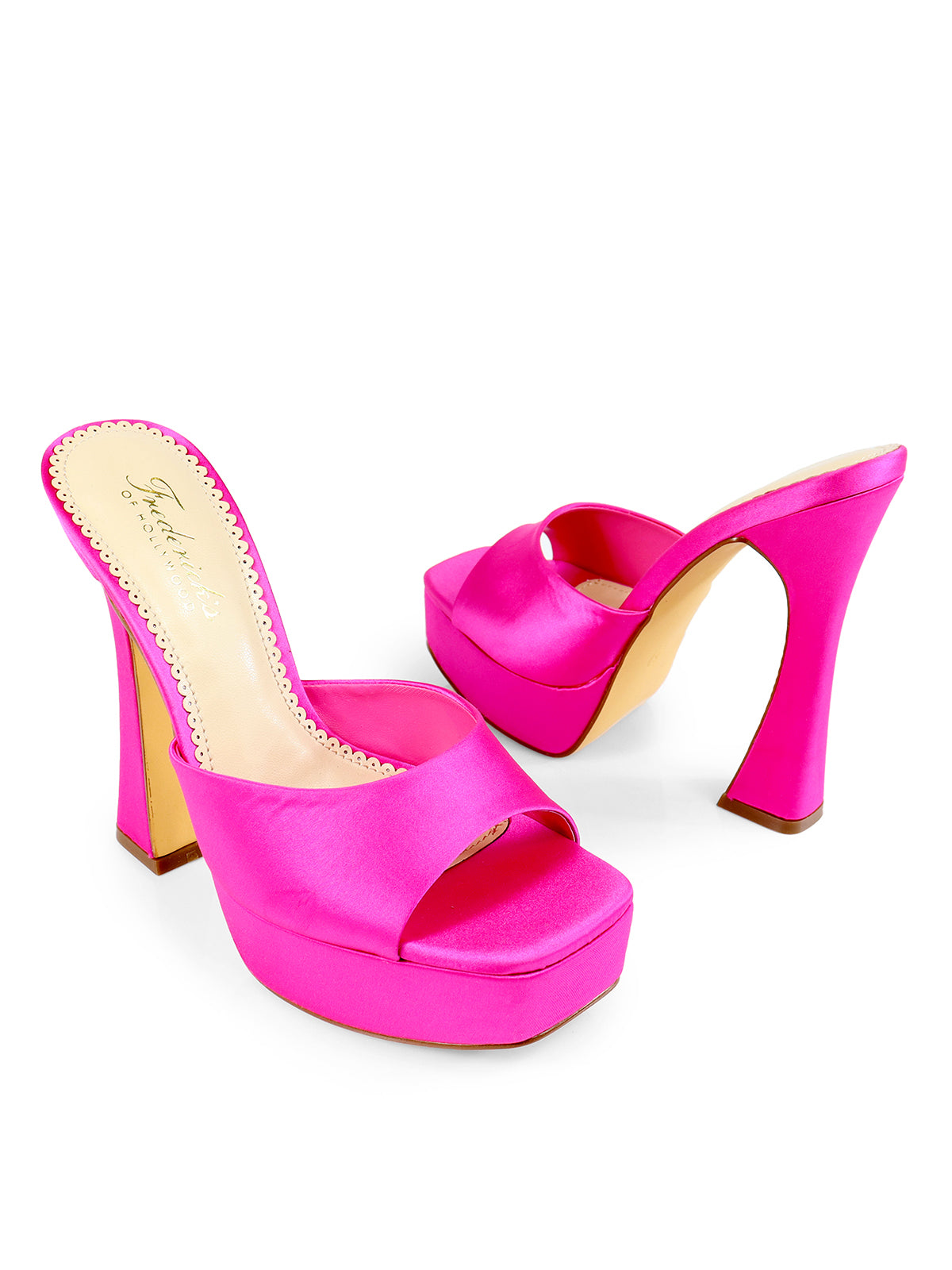 Elaina Platform Mule Heel - Hot Pink