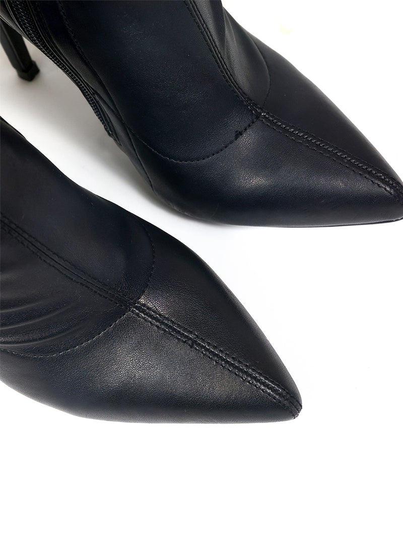 Gisele Stretchy Overknee Heeled Boots - Frederick's of Hollywood