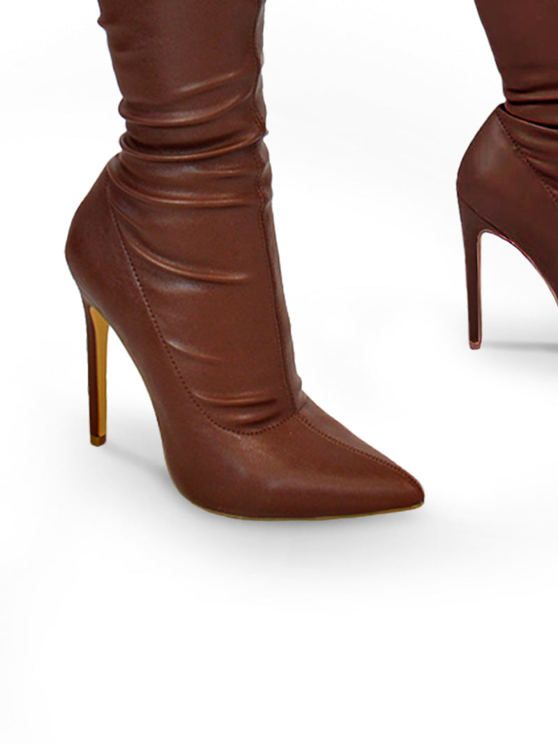 Heidi Stretch Boots - Frederick's of Hollywood
