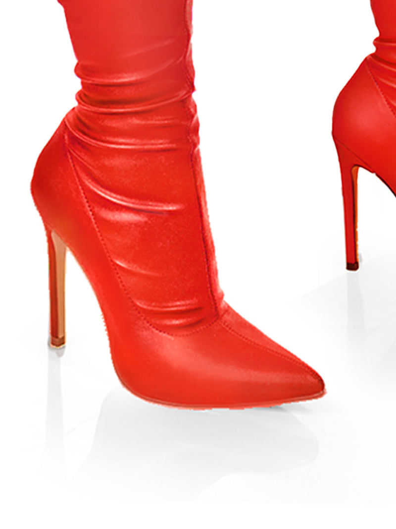 Heidi Stretch Boots - Frederick's of Hollywood