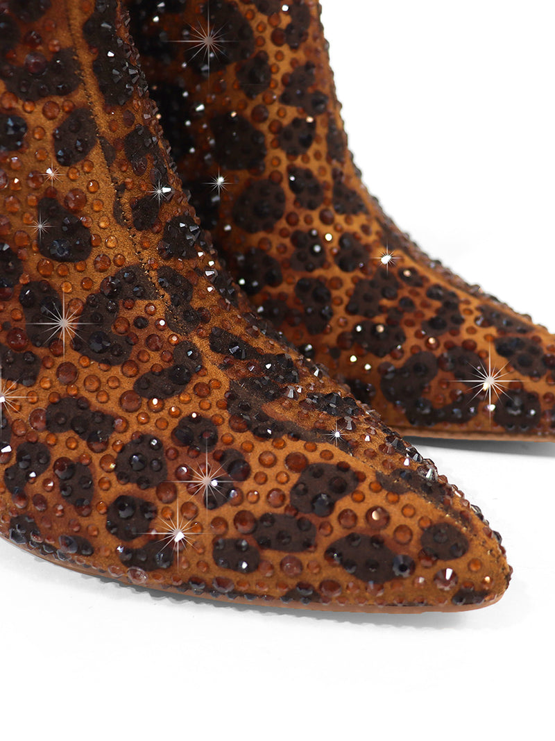 Izara Rhinestone Ankle Boots