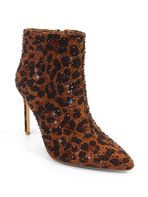 Izara Rhinestone Ankle Boots