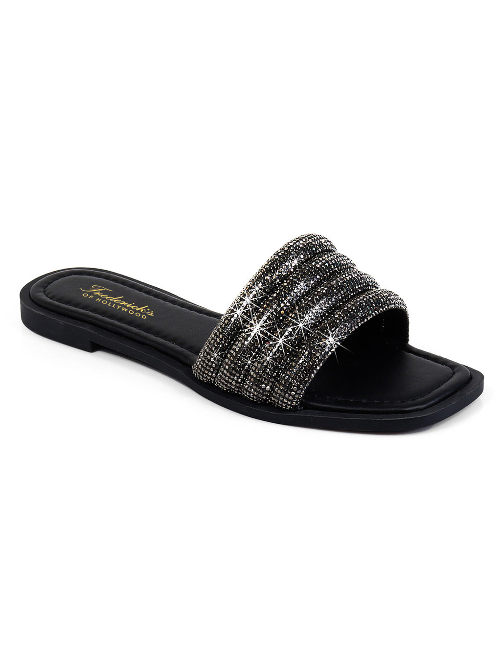Jennifer Rhinestone Slide Sandals - Fredericks of Hollywood – Frederick ...