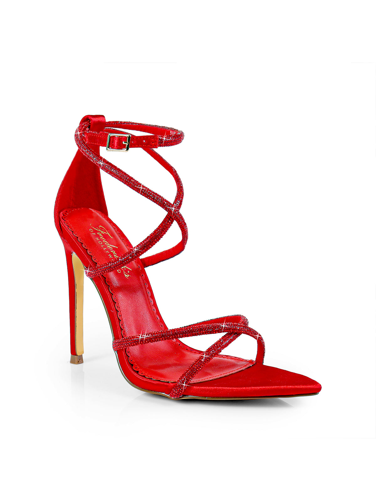 Laurent Heel in Red - Frederick's Of Hollywood