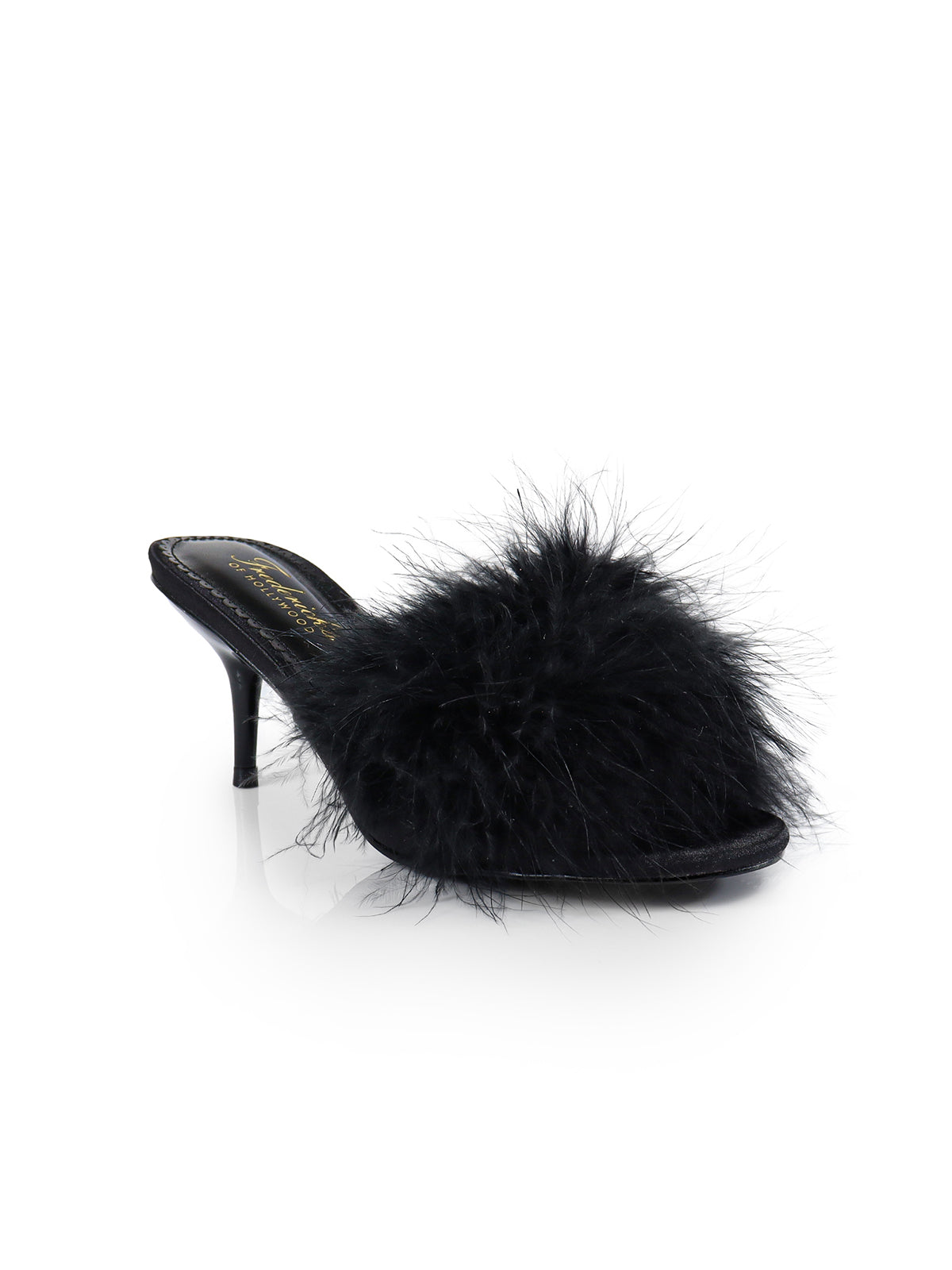 Luxor Feather Mule - Black