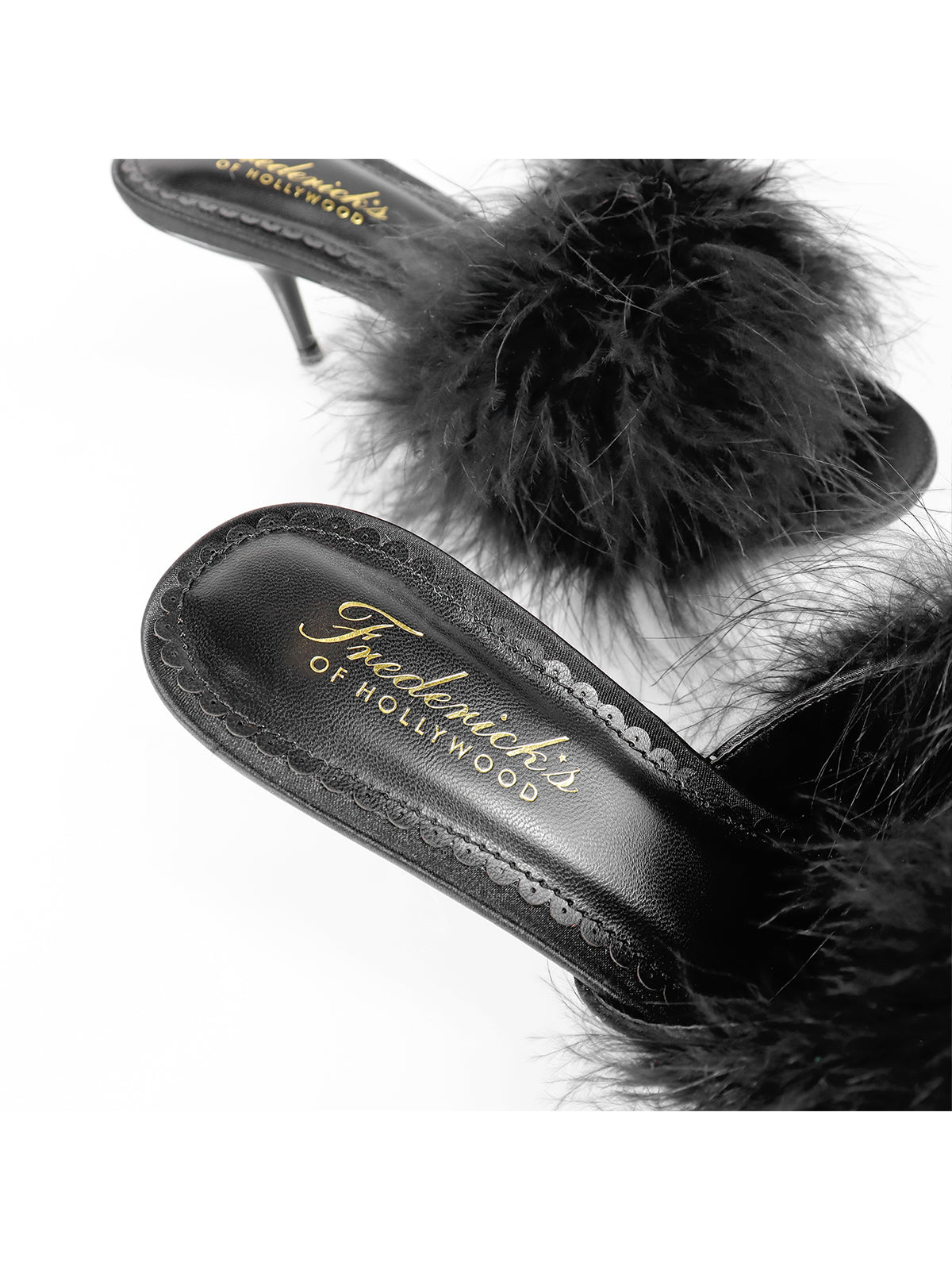 Luxor Feather Mule - Black