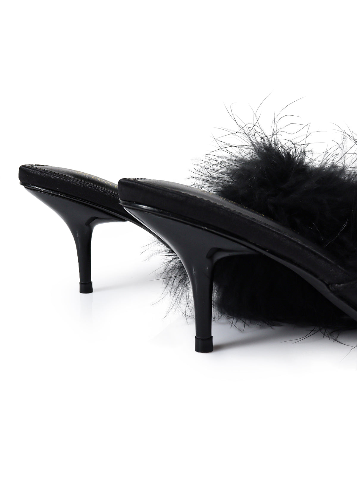 Luxor Feather Mule - Black