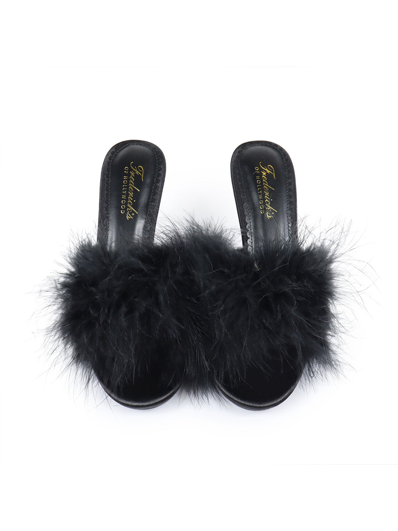 Luxor Feather Mule - Black